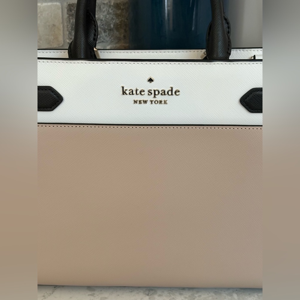 NWT Kate Spade New York Staci Medium Colorblock Satchel with Matching WalletC - Picture 3 of 16